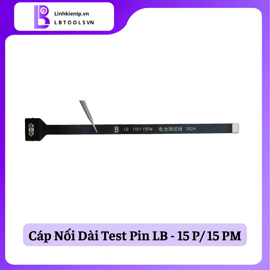 Cáp nối dài pin Luban iPhone 15 Pro/15 ProMax